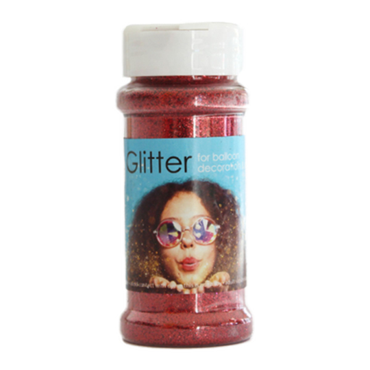 Dekorationsglitter på Burk - Röd