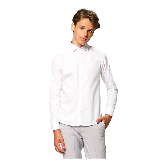 OppoSuits Teen White Knight Skjorta - 134/140