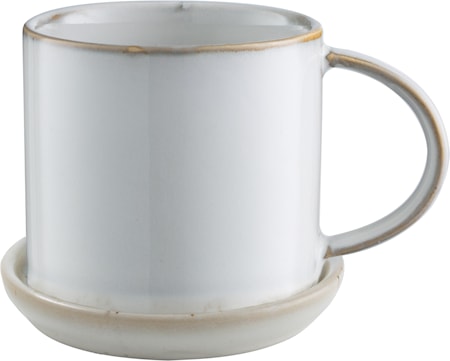 Kaffekopp med fat