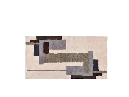 Laerk Matta/Väggtextil 180x90 cm Grå/Offwhite