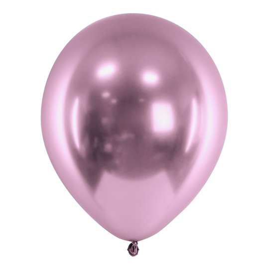 Ballonger Krom Rosa - 10-pack