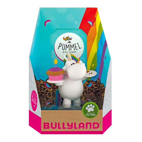 Chubby Unicorn Födelsedag Tårtfigur
