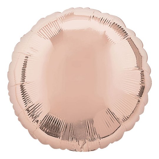 Folieballong Rund Roséguld