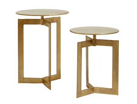 Nyasa Golden Sidobord 2 St