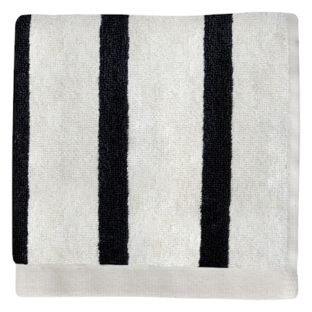 Boudoir Gästhandduk Liten 30x30 cm Svart/Vit