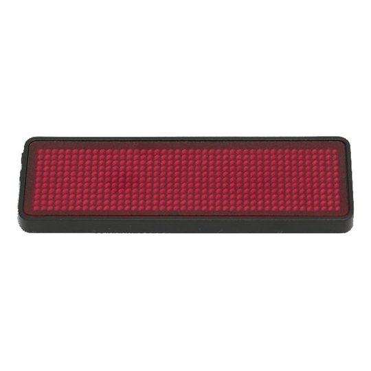 LED Namnbricka - Röd
