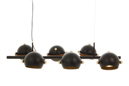 Bow Taklampa 6:A Svart IP20
