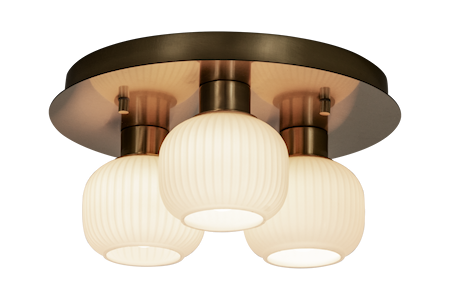 Messina Plafond Bad Matt Mässing IP44