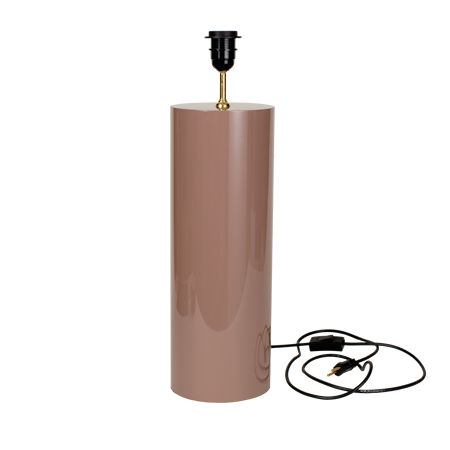 Lampfot B 46 cm Matt Rosebrown