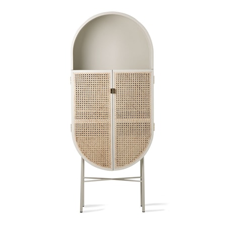 Retro Oval Cabinet Grey/Green