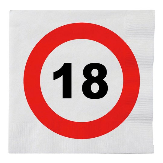 Servetter Trafikskylt 18 - 20-pack