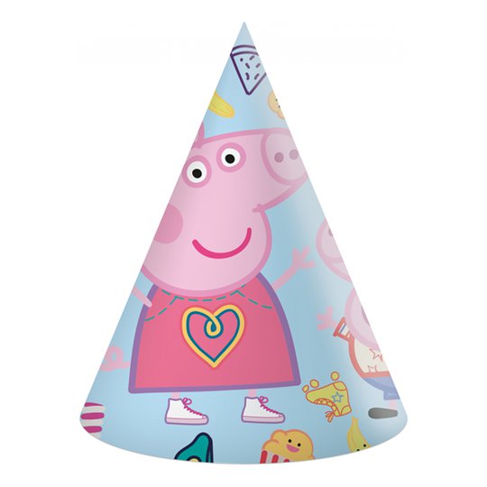 Partyhattar Greta Gris - 6-pack