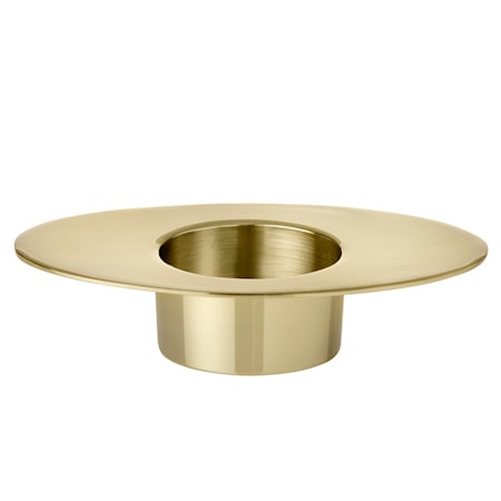 Metro Ljusstake Oval 12 cm Guld