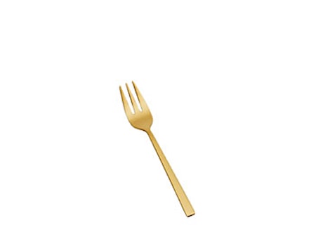Tårtgaffel Mässing Satin 14cm