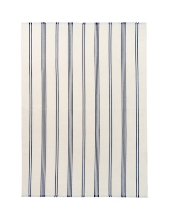 Lines Pläd Alpacka ull Blå/Vit