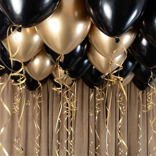Takballonger Svart/Guld
