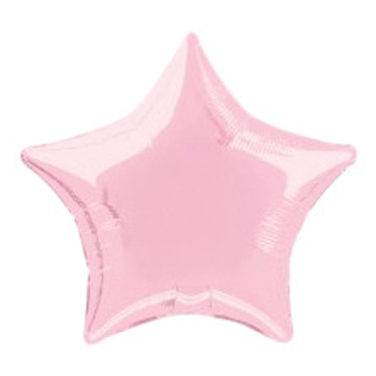 Folieballong Ljusrosa Stjärna