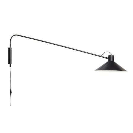 Vägglampa Metall Svart
