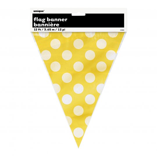 Flaggirlang Prickig Gul