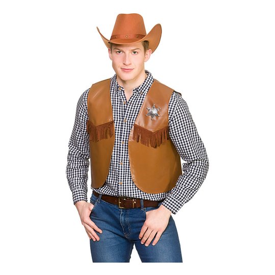 Sheriff Väst Brun - One size