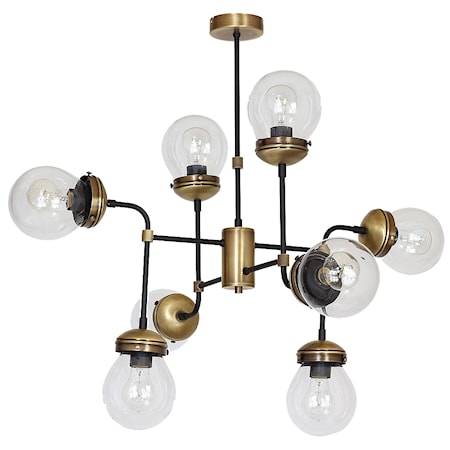 Hydro 8 Taklampa Oxid/svart/klarglas