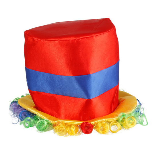 Clownhatt med Hår - One size