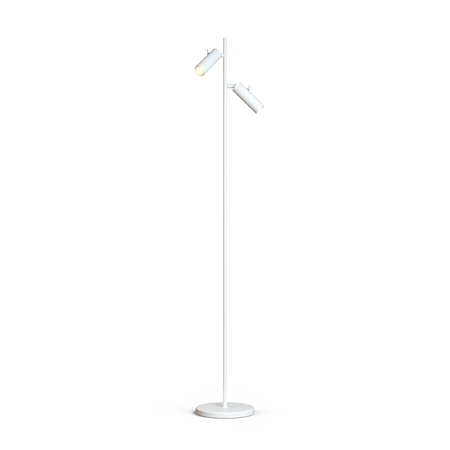 Cato Slim Golvlampa 132 cm Dubbel Vit