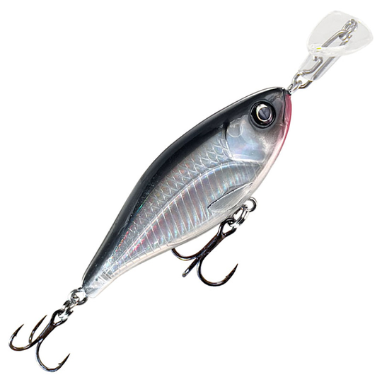 Headbanger Cranky Shad 6,4 cm wobbler Black/Silver
