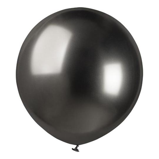 Ballonger Krom Grå Stora - 25-pack