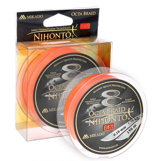 Mikado Nihonto Octa Braid orange 150 m flätlina