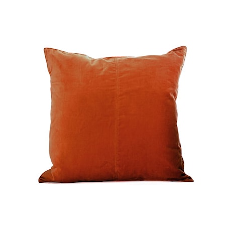 Sammet Kuddfodral 50x50cm Cognac