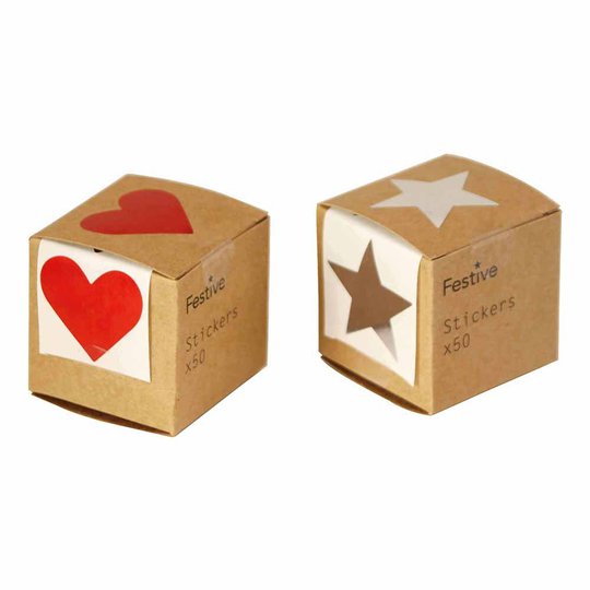 Julstickers på Rulle - 50-pack