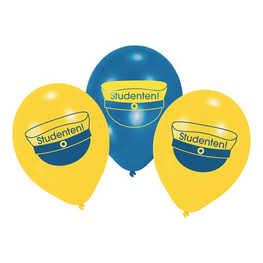 Ballonger Grattis till Studenten - 10-pack