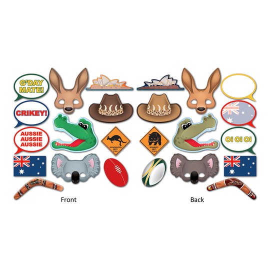 Best of Australien Foto Props - 12-pack