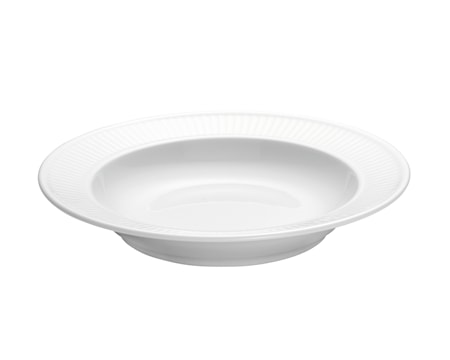 Plissé Djup Tallrik Ø 22 cm Vit