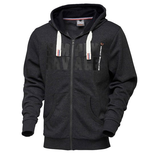 Savage Gear Simply Savage huvtröja med blixtlås