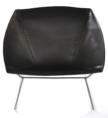 Stitch fåtölj - Black/stainless