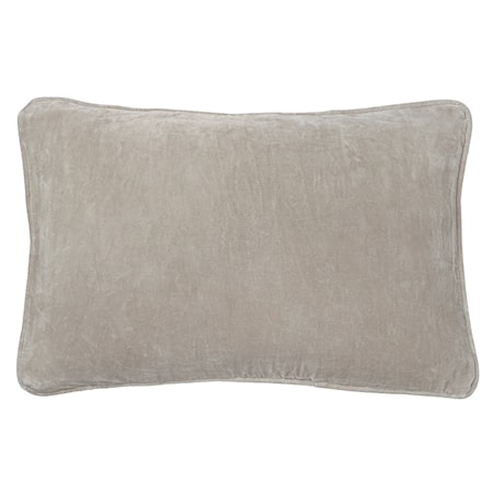 Velvet Kuddfodral 33x50 cm Grå
