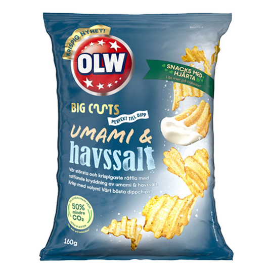 OLW Big Cuts Umami & Havssalt - 160 gram