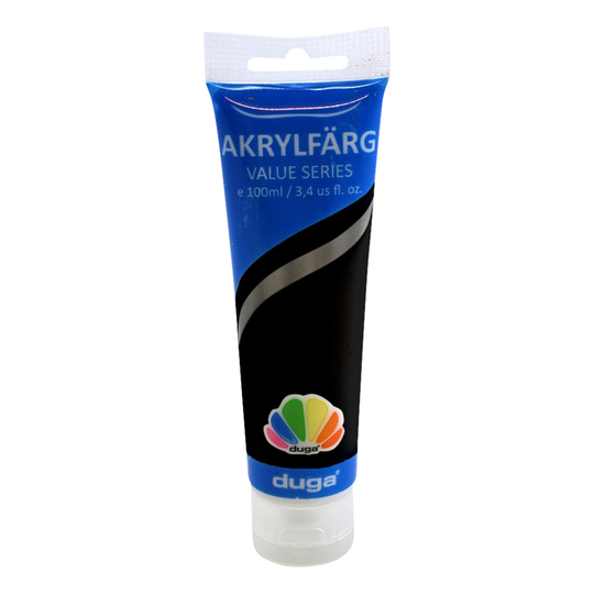 Akrylfärg Svart i Tub - 100 ml