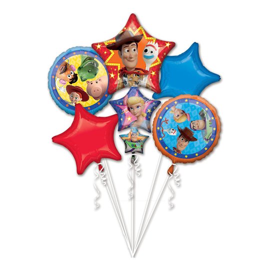 Ballongbukett Toy Story 4 - 7-pack