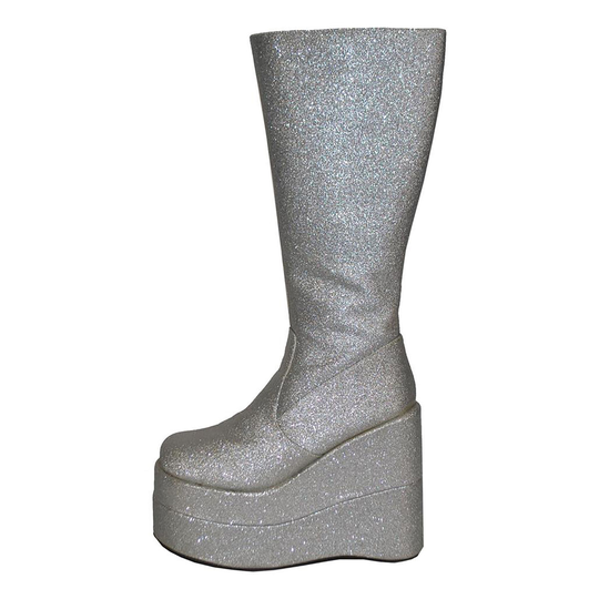 Platåstövlar Silver Glitter - 42/43