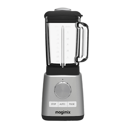Power blender matt stål med glaskanna 1,8 liter B15cm H42cm D17cm Magimix