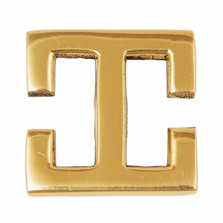 Knopp Greek Key Mässing
