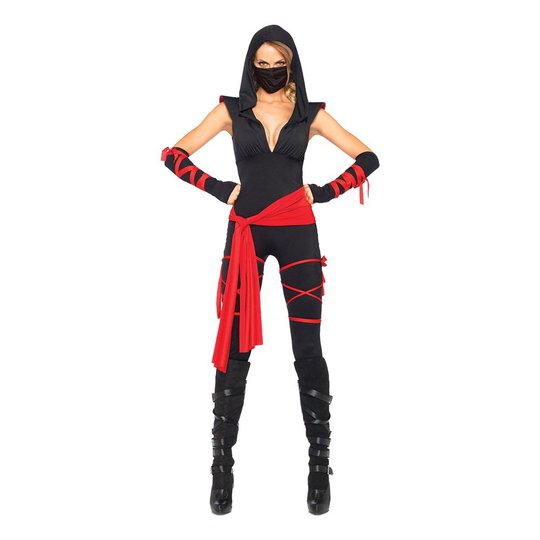 Kvinnlig Ninja Deluxe Maskeraddräkt - Small