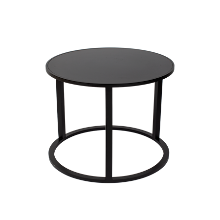 Lacquer B Soffbord Ø65 cm Svart