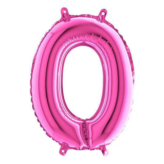 Sifferballong Mini Rosa Metallic - Siffra 0