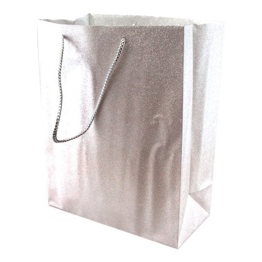 Presentpåse Glitter Silver - 1-pack