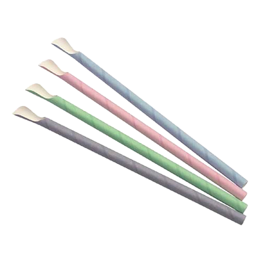 Fun Slush Papperssugrör med Sked - 125-pack