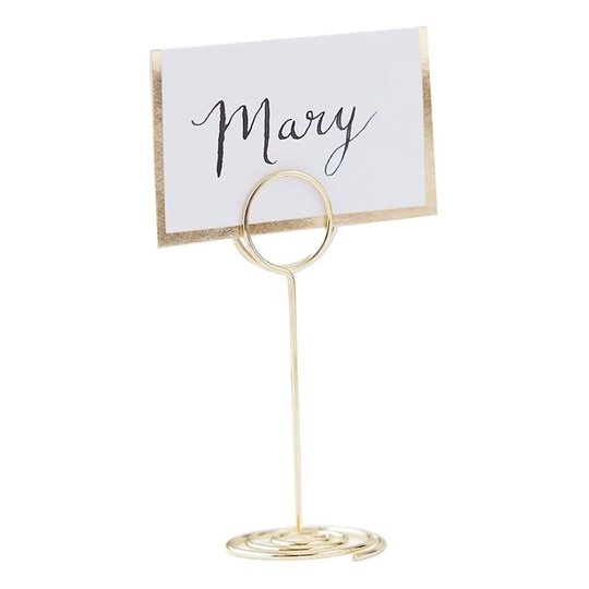 Placeringskortshållare Golden Wedding - 1-pack
